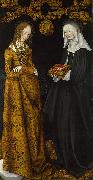 Lucas Cranach Saints Christina and Ottilia oil painting artist
